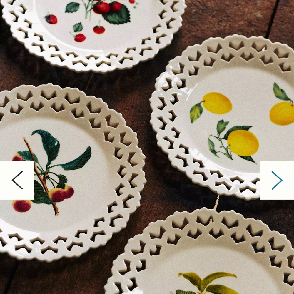 COPY - COPY - COPY - NWT Anthropologie Chantilly Dessert Plates, set of 4